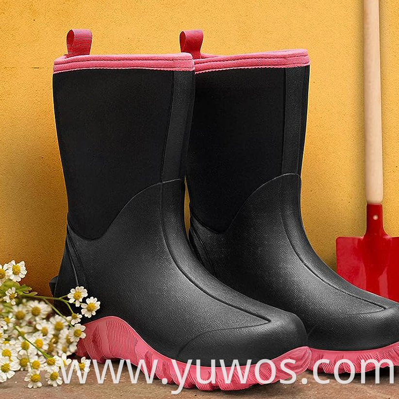 Women Neoprene Work Boots For Farming Gardening Fishing Jpg